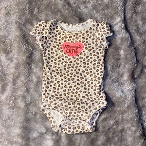 Leopard print onsie